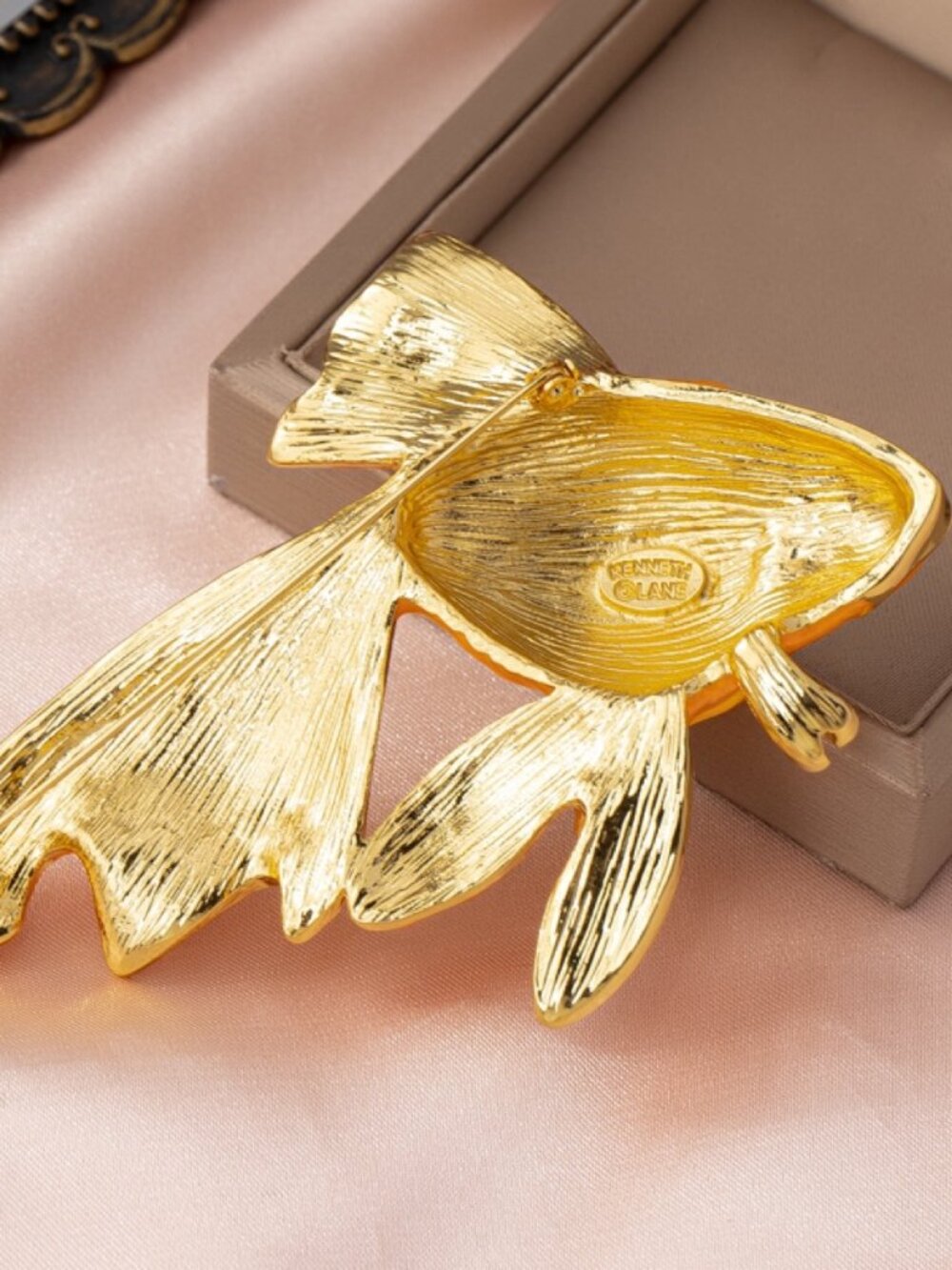 Alexis Bittar Enamel Goldfish Brooch